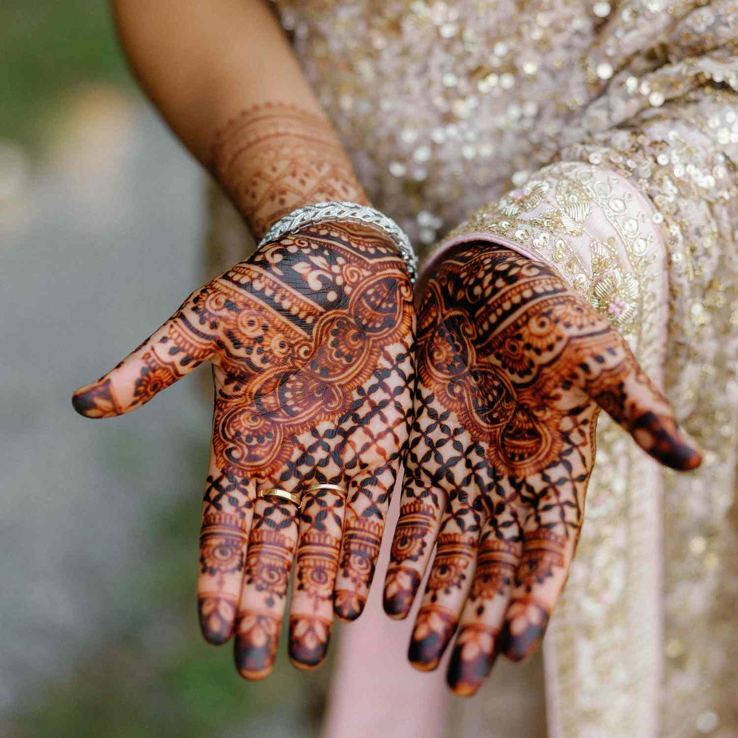 Lace Glove & Chain Ring Cuff